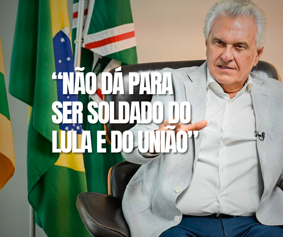 o governador de Goiás, Ronaldo Caiado, endureceu o discurso contra o ministro do Turismo, Celso Sabino.
