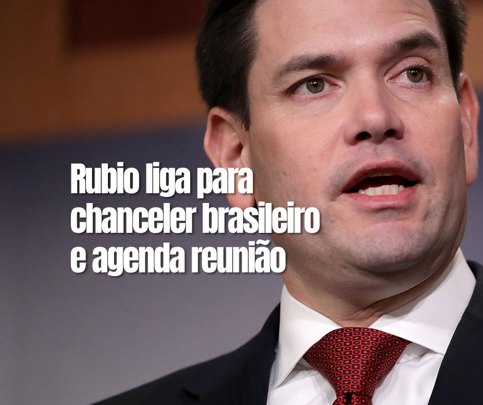 O secretário de Estado dos Estados Unidos, Marco Rubio, telefonou para o chanceler brasileiro, Mauro Vieira, e marcou uma reunião oficial em Washington nas próximas semanas.