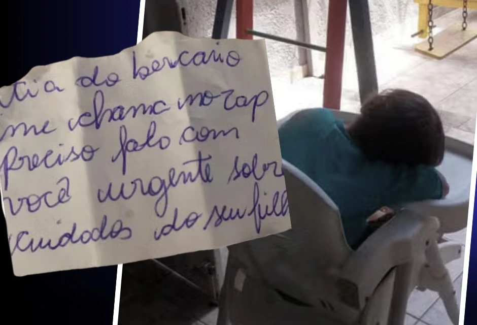 Um bilhete escondido em uma mamadeira levou mães a denunciar supostos maus-tratos em uma creche particular de São José do José do Rio (Preto (SP).