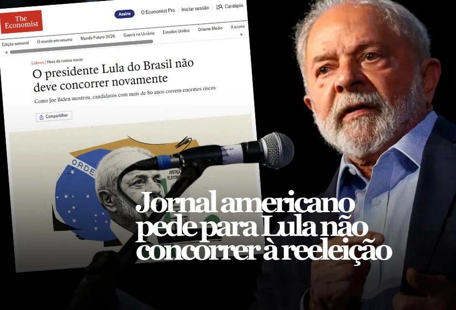 Um editorial publicado nesta terça-feira (30) pela revista britânica The Economist afirma que o presidente Luiz Inácio Lula da Silva deveria não disputar a reeleição em 2026, argumentando que a candidaturas acima de 80 anos elevam o risco político e institucional com 