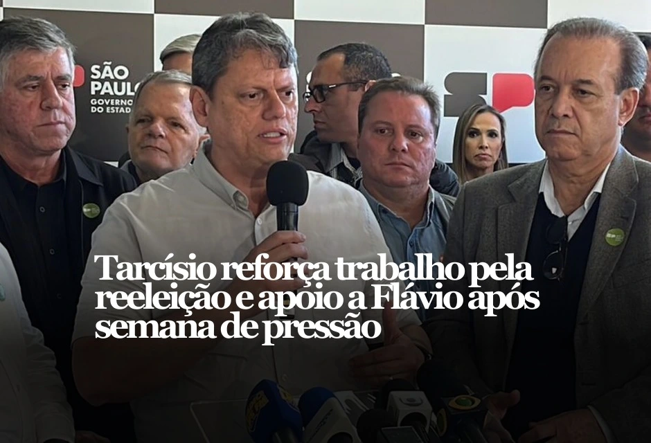 Pressionado por aliados do ex-presidente Jair Bolsonaro, o governador de São Paulo, Tarcísio de Freitas, reforçou que seu projeto é a reeleição em 2026 e que pretende ajudar o senador Flávio Bolsonaro na corrida ao Planalto.