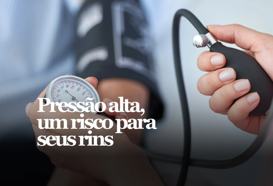 Pressão alta (hipertensão) pode atacar os rins em silêncio — e, quando o rim adoece, controlar a pressão alta fica mais difícil. Esse “ciclo” aumenta o risco de infarto e AVC.