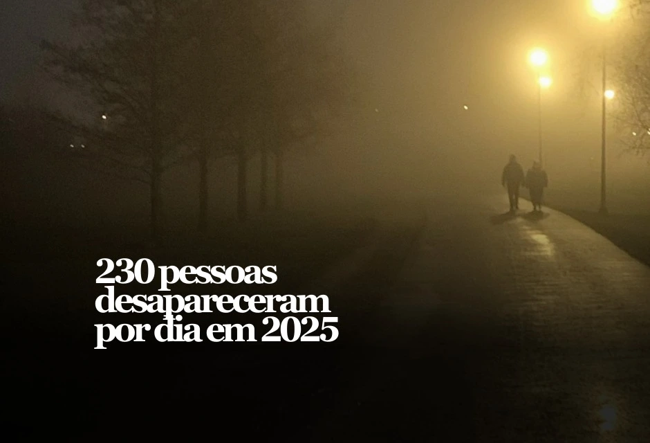 Em 2025, o Brasil registrou 84.760 casos de pessoas desaparecidas — média de 232 por dia. Cerca de 30% são crianças e adolescentes, segundo dados compilados pelo Ministério da Justiça e Segurança P