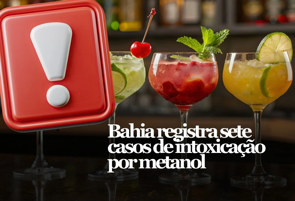 Sete pessoas foram intoxicadas após consumir destilado com metanol em Ribeira do Pombal (BA). a Anvisa emitiu alerta e a cidade proibiu destilados até 5.Jan.