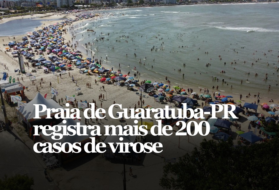 Guaratuba decretou surto de virose neste sábado (10) após aumento nos atendimentos por quadro gastrointestinal na rede de saúde. Em apenas uma semana, foram 219 registros, segundo a Secretaria Municipal de Saúde.