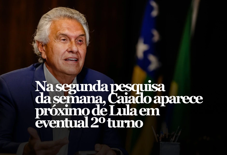 Dois levantamentos divulgados na terça-feira (13) e nesta quarta-feira (14) colocam o confronto Lula x Caiado com diferença perto de 10 pontos e reforçam a disputa pelo posto de principal adversário no campo da direita.