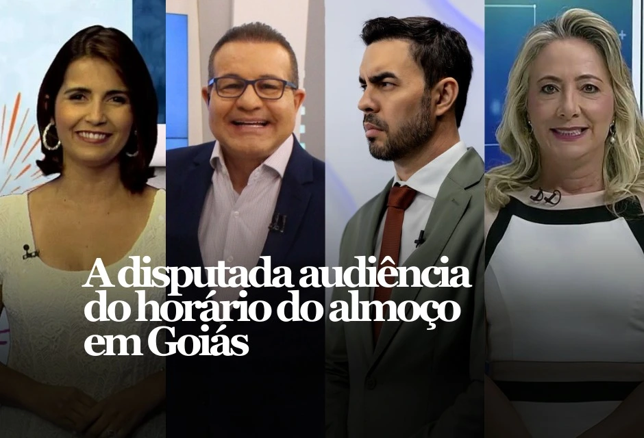 O horário do almoço segue como um dos mais disputados da televisão goiana. Entre o fim da manhã e o início da tarde, quatro programas jornalísticos concorrem diretamente pela preferência do telespectador, apostando em informação, prestação de serviço e forte conexão com o público.