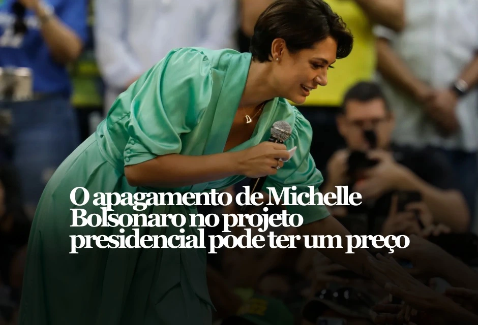 A ex-primeira-dama Michelle Bolsonaro, cotada para disputar a Presidência em 2026, vê sua influência diminuir no PL após esforços para transferir o ex-presidente Jair Bolsonaro da superintendência da PF em Brasília para o Complexo Penitenciário da Papuda, conhecido como Papudinha.