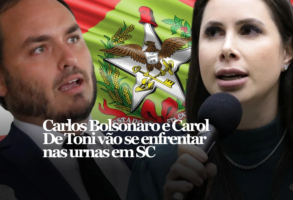 Deputado deixa o PL para concorrer a uma vaga ao Senado por Santa Catarina após ser preterida em nome de Carlos Bolsonaro, ambos devem disputar o mesmo voto sob risco de fogo amigo.