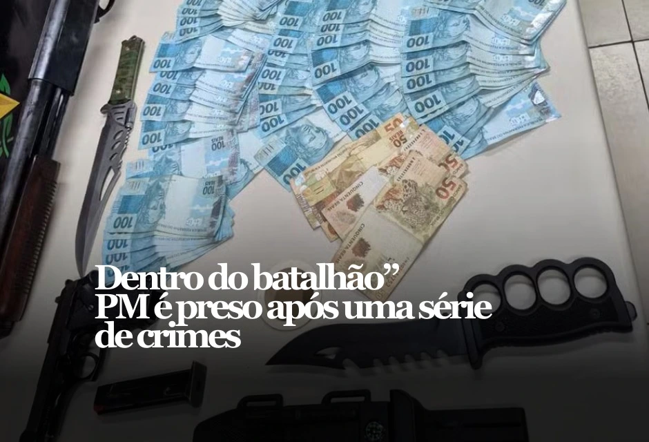 A prisão de um PM dentro do Batalhão da Maré virou caso de polícia: investigação atribui extorsão, roubo e estupro em Maricá (RJ).