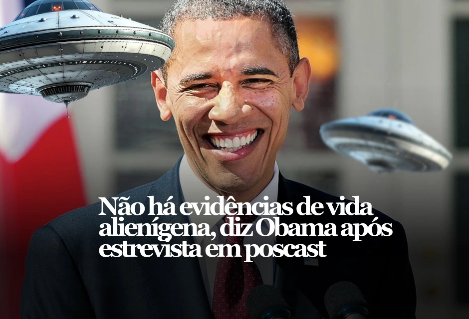 Uma resposta curta de Barack Obama em um “speed round” virou manchete no fim de semana — e o ex-presidente correu para esclarecer: ele diz não ter visto nenhuma evidência de contato alienígena.