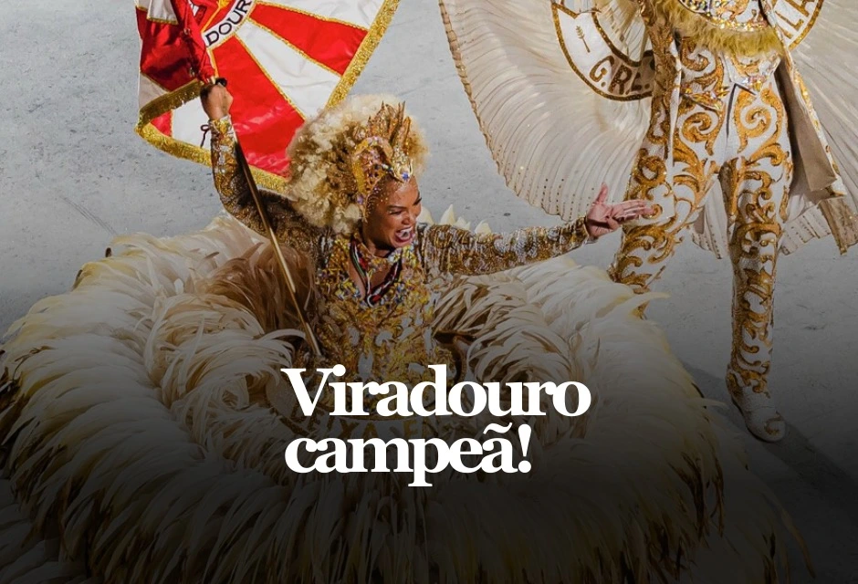 Um décimo decidiu: a Viradouro fez 270,0 pontos, conquistou o 4º título e ficou com o troféu do Carnaval do Rio nesta quarta-feira (18).