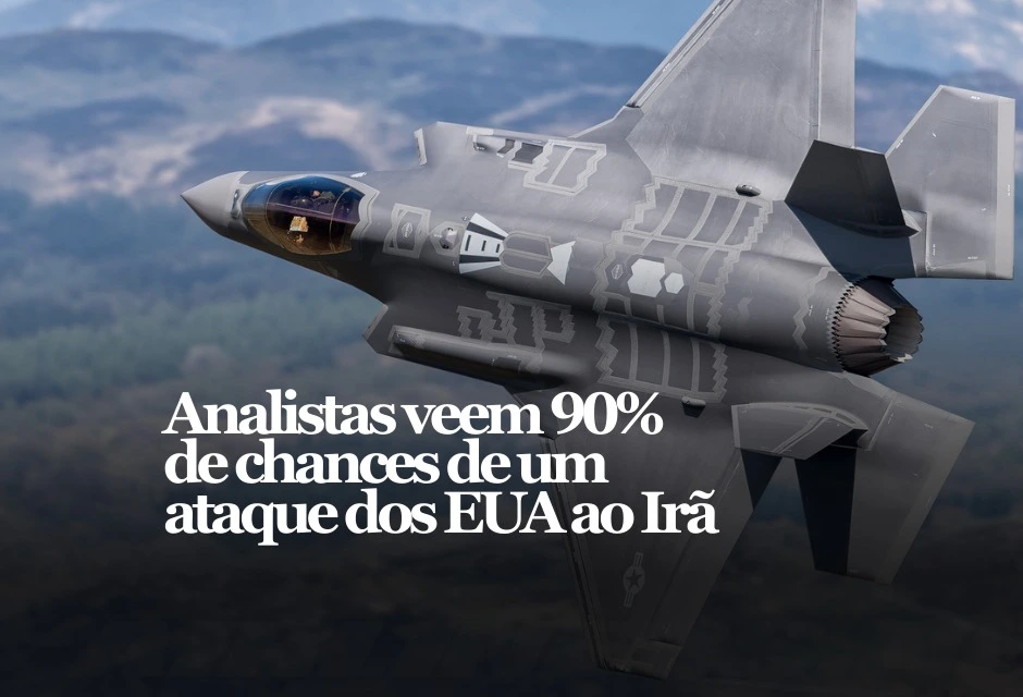 Relatos de fontes ligadas à inteligência ocidental apontam para uma probabilidade de 90% de um ataque militar dos EUA contra o Irã nas próximas semanas, com possível participação de Israel.