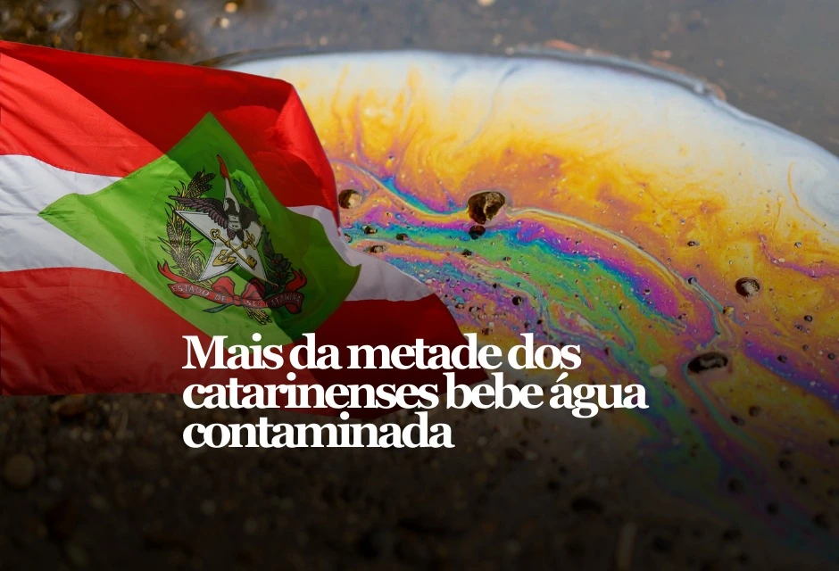Um levantamento do Ministério Público de Santa Catarina indica resíduos de agrotóxicos na água de abastecimento em 155 municípios do estado — mais da metade do total analisado.