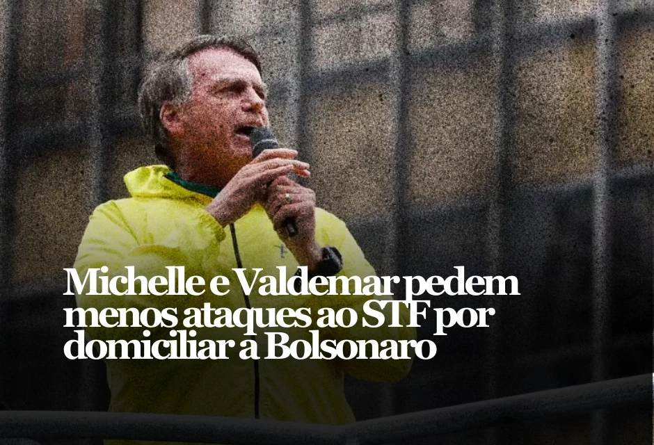 A articulação por prisão domiciliar de Jair Bolsonaro ganhou um novo componente nesta terça-feira (3): aliados dizem ter sido orientados a reduzir ataques ao STF.