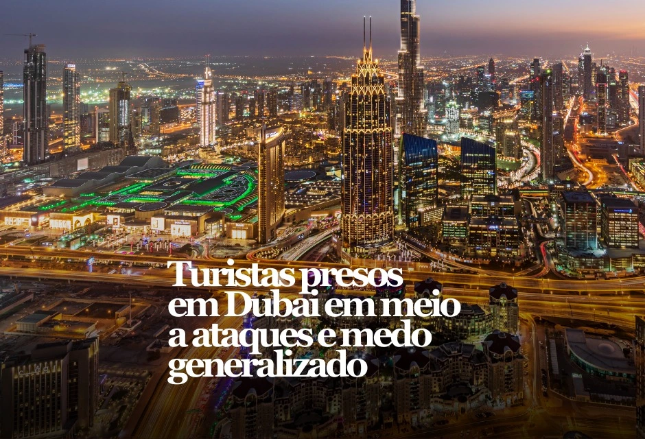 Com a guerra no Golfo se expandindo, Dubai entrou no mapa do caos logístico: cancelamentos em cadeia deixaram turistas retidos, com terminais lotados e incerteza sobre quando as conexões internacionais normalizam.