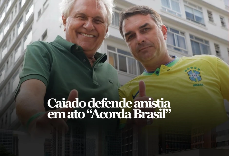 Em ato da direita na Avenida Paulista, em São Paulo, o governador de Goiás, Ronaldo Caiado (PSD), disse neste domingo (1º) que ele, Romeu Zema (Novo) e o senador Flávio Bolsonaro (PL-RJ) estão “com o mesmo objetivo” na corrida presidencial de 2026.