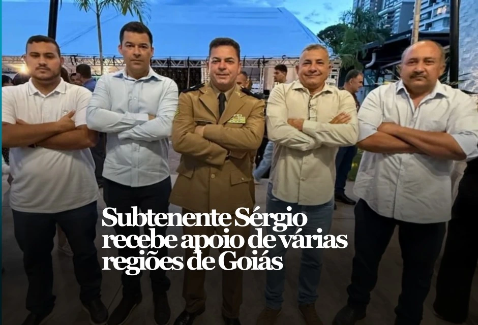 O presidente da Associação dos Subtenentes e Sargentos do Estado de Goiás, Subtenente PM Sérgio, começa a aparecer nos bastidores como um dos nomes com potencial de competitividade na disputa por uma vaga na Câmara dos Deputados