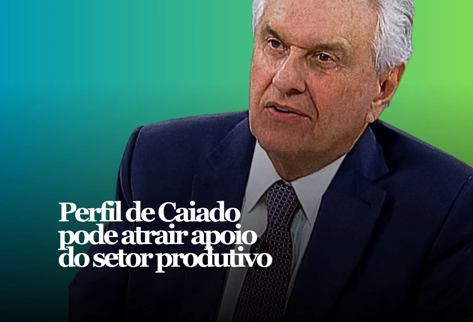 Aliados de Ronaldo Caiado passaram a vender, com mais força, a ideia de que o governador de Goiás pode atrair apoio informal de setores do empresariado do Sudeste e do Sul caso sua pré-candidatura nacional ganhe densidade.