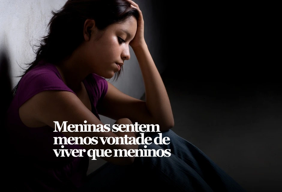A nova PeNSE expôs um desequilíbrio que chama atenção nas escolas brasileiras: 25% das meninas de 13 a 17 anos disseram sentir, na maioria das vezes ou sempre, que a vida não vale a pena ser vivida. Entre os meninos, o índice foi de 12%.