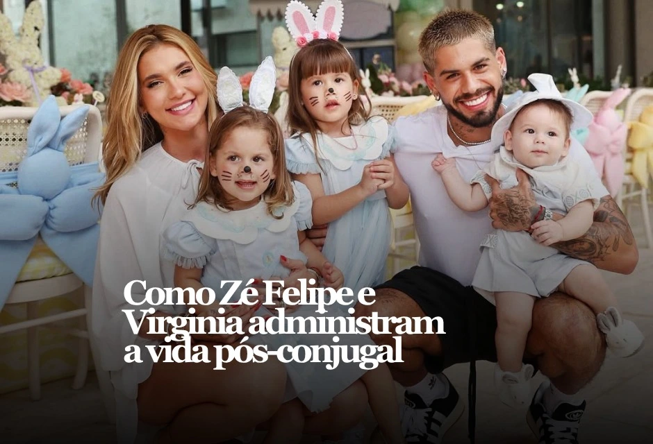 Quase 10 meses depois de anunciarem a separação, Virginia Fonseca e Zé Felipe seguem exibindo uma convivência pública sem sinais de guerra aberta.