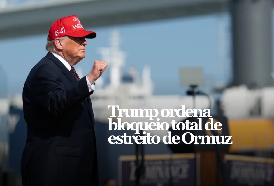 Donald Trump anunciou neste domingo, 12, que a Marinha dos EUA começará um bloqueio naval no Estreito de Ormuz após o fracasso das negociações com o Irã no Paquistão.