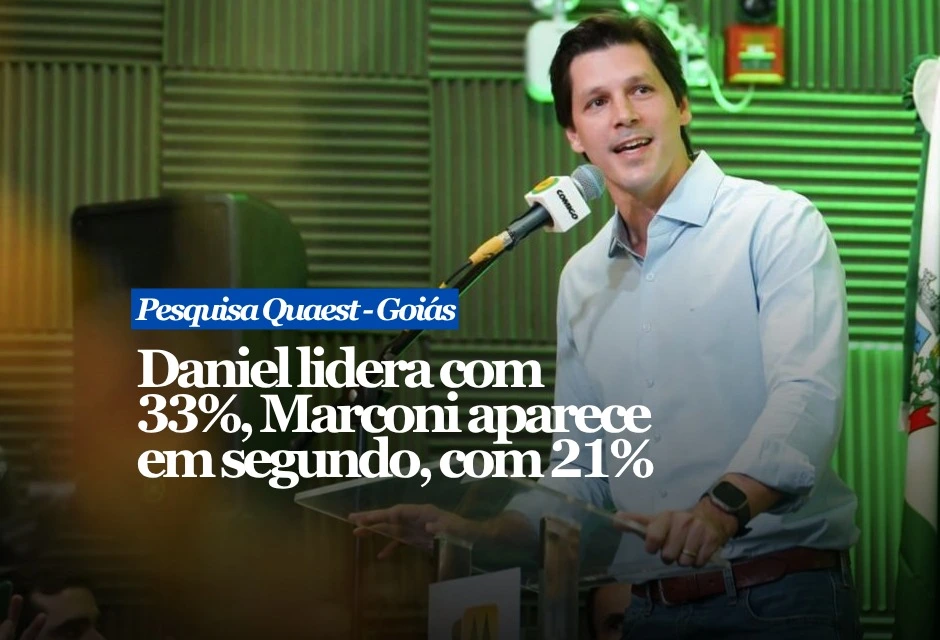 A primeira fotografia da Quaest não decide a eleição em Goiás, mas muda o peso da largada. Daniel Vilela aparece à frente e transfere para a oposição a tarefa de explicar como pretende reduzir a distância.