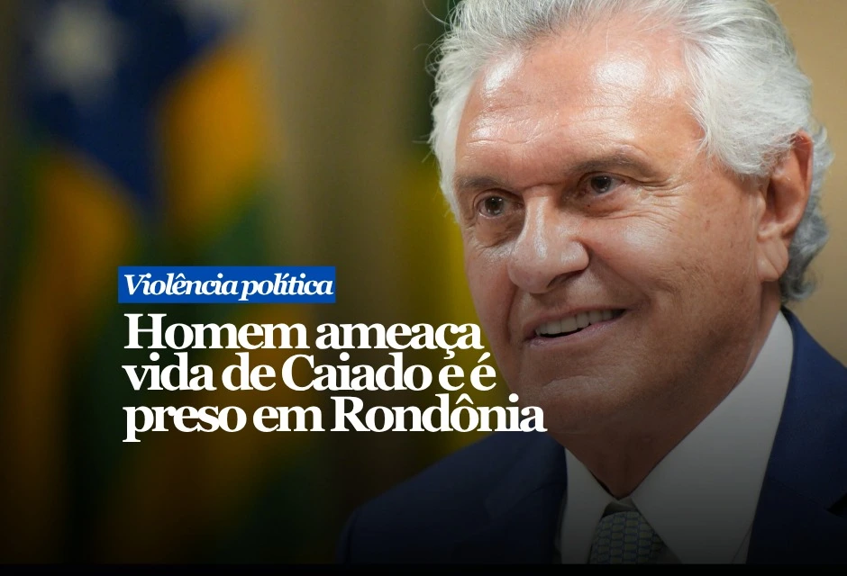 Um homem suspeito de ameaçar m4t4r Ronaldo Caiado foi detido em Porto Velho, em Rondônia, após investigação iniciada em Goiás.