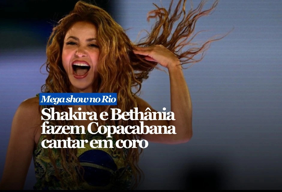 A participação de Bethânia já havia sido antecipada no ensaio de sexta-feira (1º), quando as duas apareceram juntas no palco montado na Praia de Copacabana. Na apresentação oficial, o dueto virou um dos pontos altos da noite.