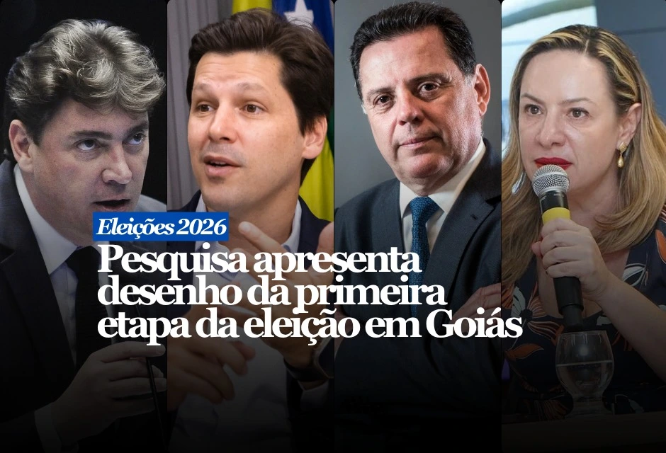 Divulgado em 30.abr.2026, o levantamento Genial/Quaest ouviu 1.104 eleitores entre 24 e 28 de abril, com margem de erro de 3 pontos e registro GO-00211/2026. No primeiro recorte estimulado, Daniel aparece com 33%, Marconi Perillo com 21%, Adriana Accorsi com 10% e Wilder Morais com 9%; nas simulações de segundo turno, o emedebista também lidera contra Marconi e Wilder.