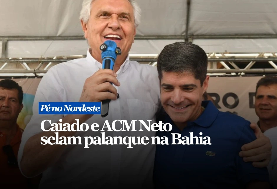 A visita de ACM Neto a Goiânia, nesta segunda-feira (4), teve agenda administrativa, mas entregou um recado político direto: o ex-prefeito de Salvador afirmou que o apoio ao projeto presidencial de Caiado na Bahia está “100% fechado”. A declaração reforça a tentativa do ex-governador goiano de construir presença no Nordeste, região decisiva na disputa nacional.