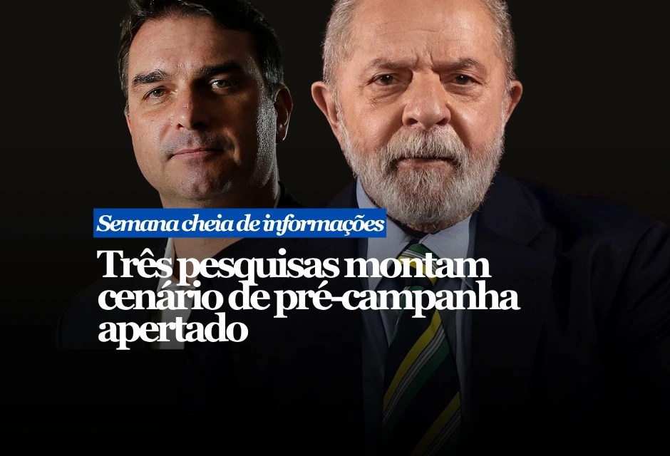 Três levantamentos divulgados nesta semana apontam a mesma direção: Lula lidera a largada, mas a disputa fica embolada quando o confronto é direto.