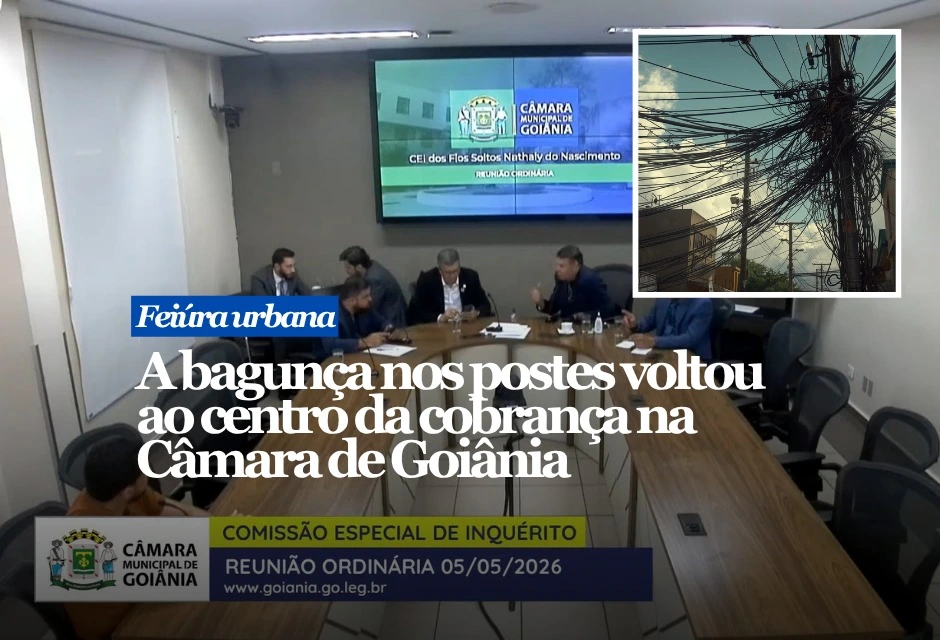 A CEI dos Fios Soltos ouviu, nesta terça-feira (5), representantes do setor de telecomunicações e manutenção de redes para explicar o acúmulo de cabos, fios rompidos e estruturas sem identificação na capital.