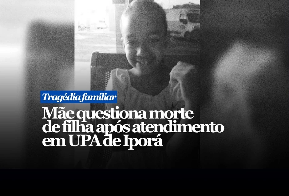 A morte de Heloísa Souza Rodrigues, de 9 anos, levou a família a cobrar explicações sobre o atendimento recebido antes do óbito, em Iporá, no Oeste Goiano. Segundo a mãe, Samara Souza, a menina estava com febre, dificuldade para andar e dois furúnculos, um na perna e outro no braço. A família relatou ao g1 que procurou atendimento na UPA, recebeu prescrição de medicamentos e voltou para casa. Ainda conforme o relato, nenhum exame teria sido solicitado. A causa oficial da morte ainda não foi divulgada.