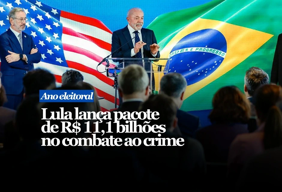 O governo federal lança nesta terça-feira (12), no Palácio do Planalto, o programa Brasil Contra o Crime Organizado, com previsão de R$ 11,1 bilhões para ações de segurança pública. A maior parte do dinheiro será oferecida em financiamentos a estados e municípios. Segundo a CNN Brasil, o pacote prevê R$ 968,2 milhões em investimentos diretos e R$ 10 bilhões via FIIS.