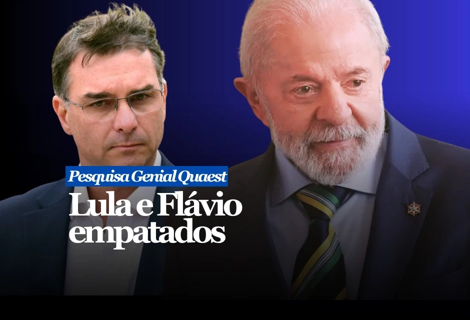 Segundo a pesquisa divulgada nesta quarta-feira (13), Lula aparece com 42% das intenções de voto, contra 41% de Flávio Bolsonaro. Como a margem de erro é de 2 pontos percentuais, para mais ou para menos, o resultado configura empate técnico. Brancos, nulos e eleitores que dizem não votar somam 14%; indecisos são 3%.