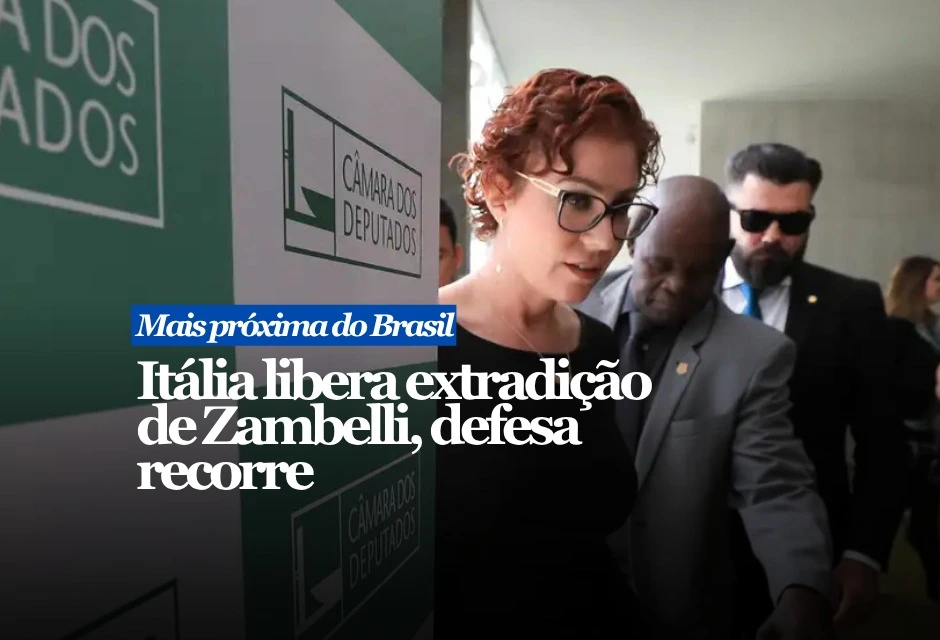 A ex-deputada federal está presa em Roma e foi condenada pelo STF em dois processos. No caso da invasão ao sistema do Conselho Nacional de Justiça, recebeu pena de 10 anos de prisão. Em outra ação, foi condenada a 5 anos e 3 meses por porte ilegal de arma de fogo e constrangimento ilegal com emprego de arma.