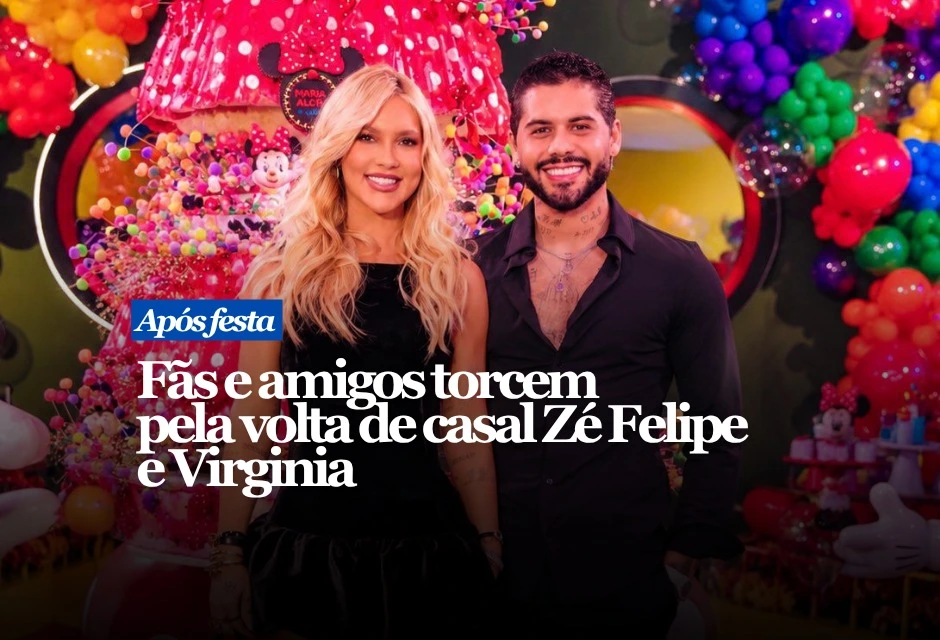 Virginia Fonseca e Zé Felipe voltaram a alimentar comentários nas redes após aparecerem juntos no aniversário de 5 anos da filha, Maria Alice. A comemoração foi realizada na segunda-feira (25), em Goiânia, com tema inspirado na Walt Disney World. O ex-casal publicou fotos em colaboração no Instagram, apareceu ao lado dos três filhos e, segundo registros divulgados por veículos de entretenimento, chegou e deixou o local no mesmo carro.