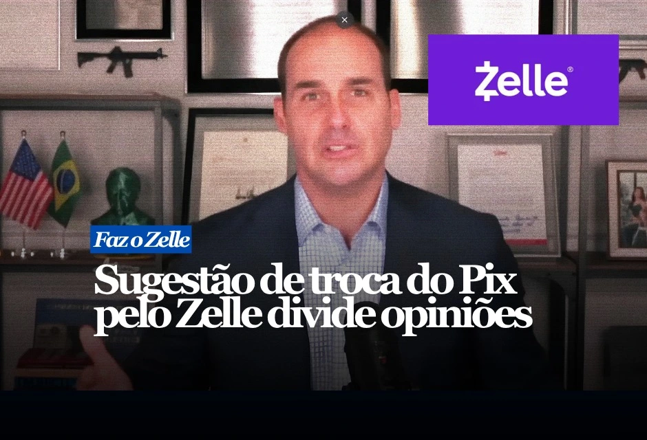 Em entrevista ao TMC News, o ex-deputado federal afirmou que os EUA têm um sistema “muito semelhante” ao Pix, o Zelle, e disse que o Brasil poderia levar o assunto para uma mesa de negociação. A fala ocorreu após o Escritório do Representante Comercial dos Estados Unidos propor tarifa de 25% sobre produtos brasileiros, citando, entre outros pontos, práticas ligadas a pagamentos eletrônicos.