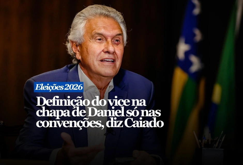 Ronaldo Caiado evitou antecipar quem deve ocupar a vice em sua chapa ao Planalto e jogou a decisão para o período das convenções partidárias.