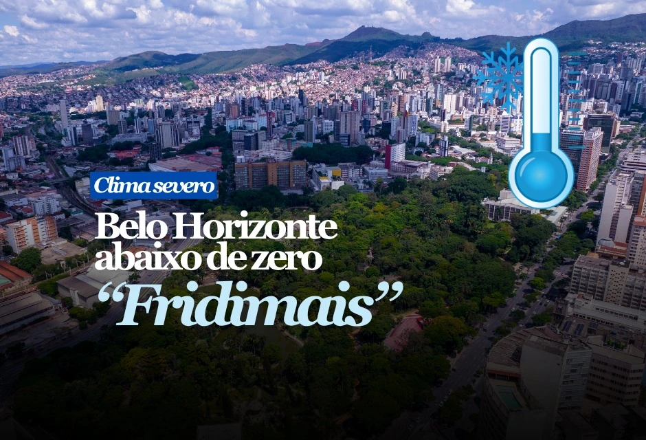 BH AMANHECE COM SENSAÇÃO DE -5,9°C Belo Horizonte começou a quinta-feira com sensação térmica negativa em uma das regiões mais altas da capital. Segundo a Defesa Civil municipal, a região Oeste marcou 11,6°C às 6h, mas o vento derrubou a sensação térmica para -5,9°C. O ponto de medição fica no Cercadinho, área elevada e de mata, onde os registros costumam ser mais extremos.