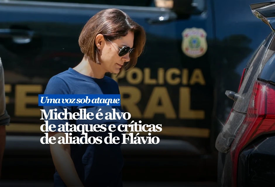Michelle Bolsonaro passou a receber ataques de perfis da própria direita depois de publicar vídeos em que disse ter sido desrespeitada por Flávio Bolsonaro, pré-candidato do PL ao Planalto.