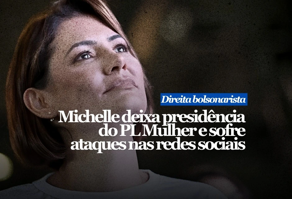 Michelle Bolsonaro deixou a presidência nacional do PL Mulher nesta terça-feira (30), dias depois de expor publicamente um atrito com Flávio Bolsonaro.