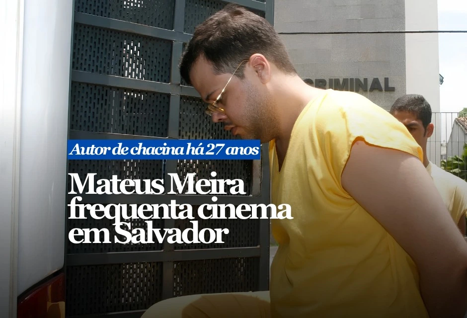 Mateus da Costa Meira, 51, deixou o Hospital de Custódia da Bahia em 2024 por decisão da Justiça e passou a viver em liberdade. Segundo apuração publicada nesta quinta-feira (9), ele tem sido visto com frequência no Shopping Barra, a poucos quarteirões de onde mora. Em 1999, quando era estudante de Medicina, Mateus entrou armado em uma sessão de “Clube da Luta”, no Morumbi Shopping, em São Paulo. Três pessoas não sobreviveram e outras ficaram feridas. Ele foi condenado inicialmente a 120 anos; depois, a pena caiu para 48 anos e 9 meses.