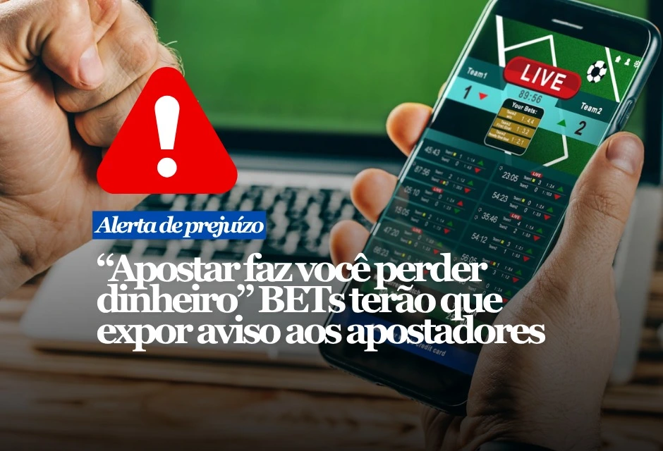 Novas regras anunciadas pelo Ministério da Fazenda obrigam campanhas de bets autorizadas a exibir advertências diretas sobre perdas financeiras, dependência e a falsa ideia de investimento. As normas serão publicadas nesta sexta-feira (10) e entram em vigor em 17 de julho. Entre as mensagens previstas estão: “Ministério da Fazenda adverte: apostar faz você perder dinheiro”, “apostar pode causar dependência” e “aposta não é investimento”.