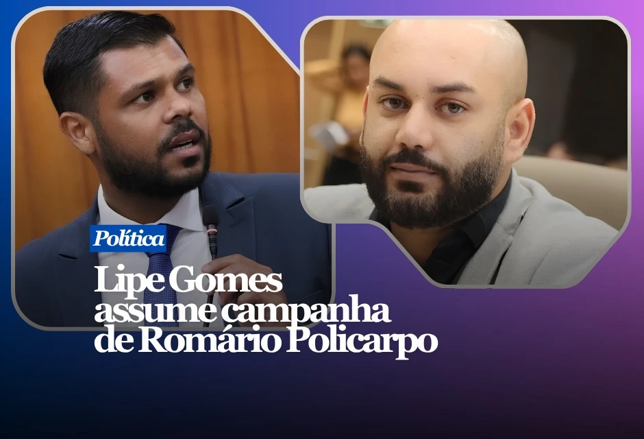 O vereador Lipe Gomes (PSDB) retirou a pré-candidatura a deputado estadual e declarou apoio a Romário Policarpo (Cidadania), presidente da Câmara de Goiânia e pré-candidato à Assembleia Legislativa de Goiás. Lipe ficará responsável pela coordenação da campanha em Aparecida de Goiânia. O acordo amplia a presença de Policarpo no segundo maior colégio eleitoral do estado e aproxima o pré-candidato de lideranças políticas do município.