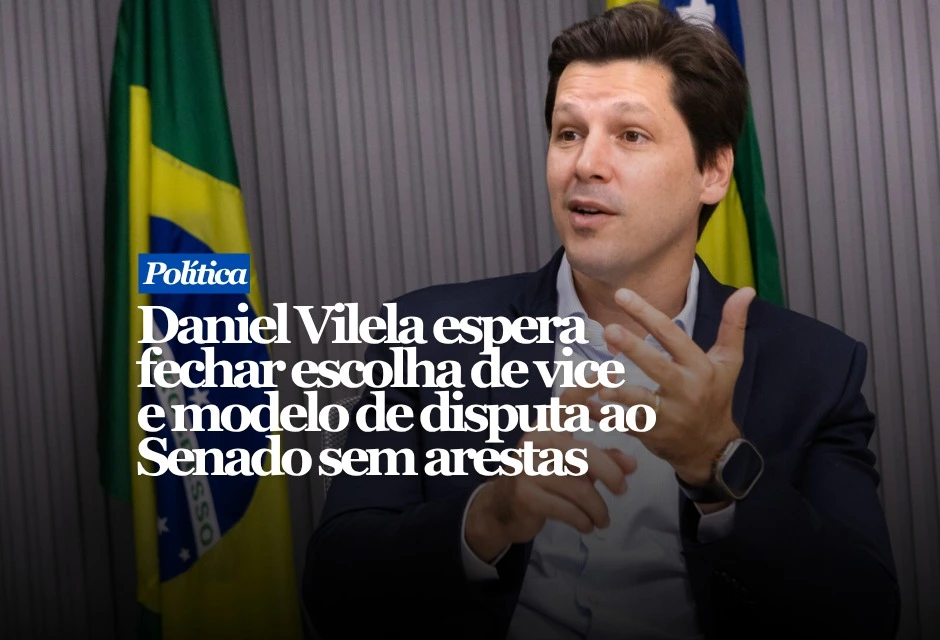 Daniel chega às convenções liderando pesquisas recentes. No levantamento Real Time Big Data, realizado nos dias 7 e 8 de julho, o governador aparece com 43% das intenções de voto, contra 24% de Marconi Perillo e 16% de Wilder Morais. A pesquisa foi registrada no TSE sob o número GO-03751/2026. Até o evento, a base precisa resolver dois pontos sensíveis. O primeiro é a escolha do candidato a vice-governador, vaga que deverá ficar com o PSD. Adriano da Rocha Lima, Luiz do Carmo, José Mário Schreiner e Vilmar Rocha estão entre os nomes mencionados nas articulações.