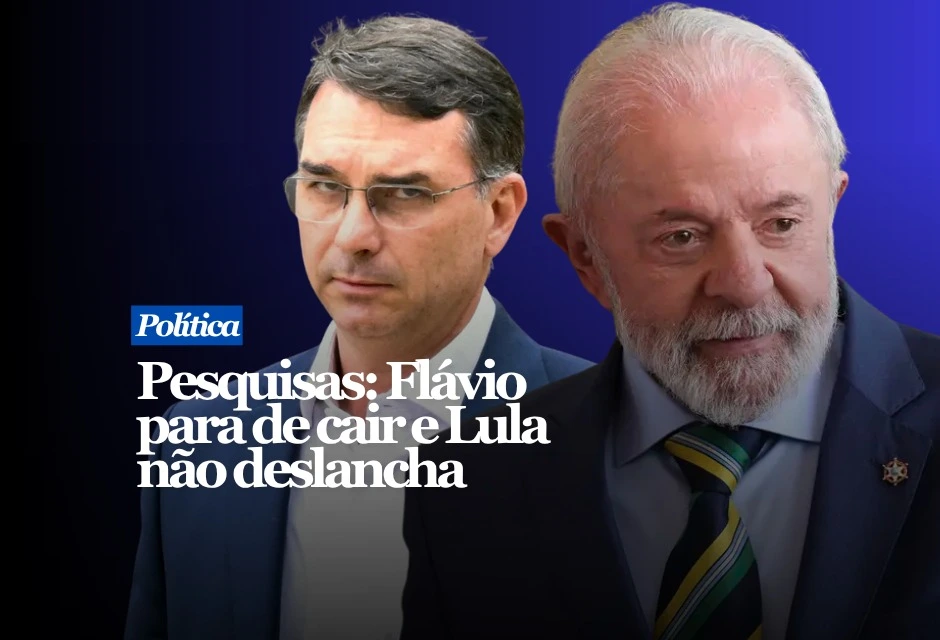 Os levantamentos mais recentes mantêm Lula à frente de Flávio Bolsonaro num eventual segundo turno, mas não confirmam avanço firme do presidente. Na Atlas/Bloomberg, Lula passou de 48,9% em maio para 48,8% em junho. Flávio oscilou de 41,8% para 42,3%.