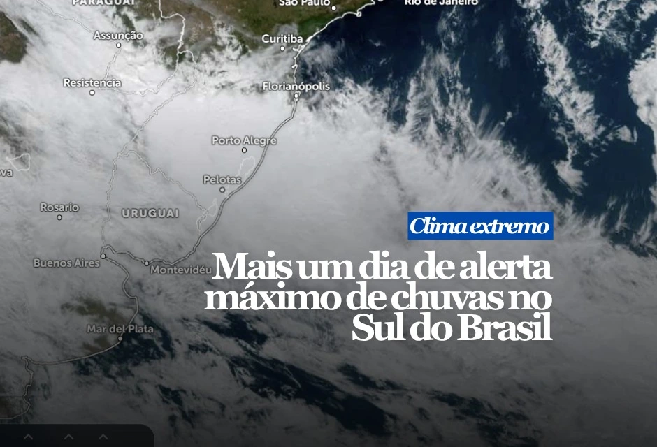 O Rio Grande do Sul concentra o maior perigo, com alerta vermelho do Inmet para chuva volumosa. Arroios e pequenos rios podem transbordar, enquanto rios maiores podem superar o nível de alerta para inundação, principalmente na metade norte. Em Santa Catarina, a Defesa Civil registrou chuva forte, raios, rajadas de vento e alagamentos. Há risco de enxurradas e alerta para deslizamentos em Campo Belo do Sul. A instabilidade deve perder força após o início da tarde