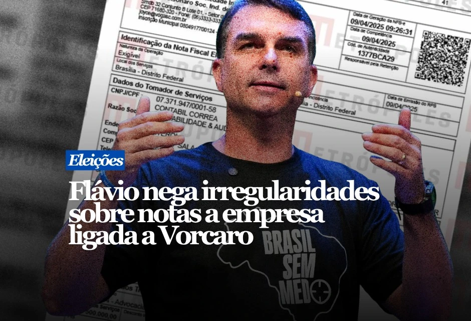 Pré-candidato à Presidência, Flávio Bolsonaro negou irregularidades, atacou a reportagem e afirmou ser alvo de uma tentativa de prejudicar sua campanha.